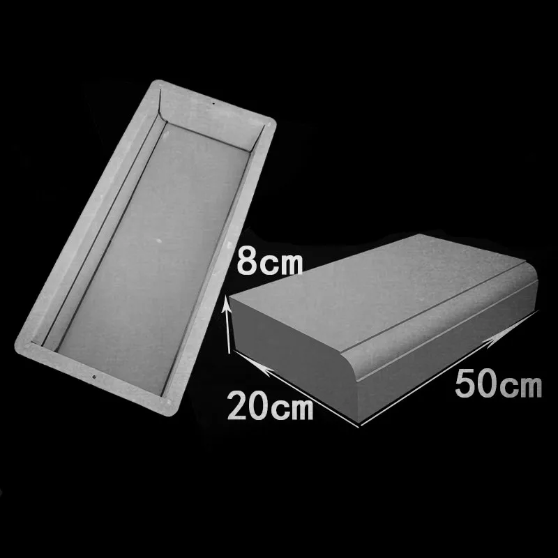 New Road Side stone plastic mold highway garden path cement road roadside Paving Concrete Mould 50x20x8cm