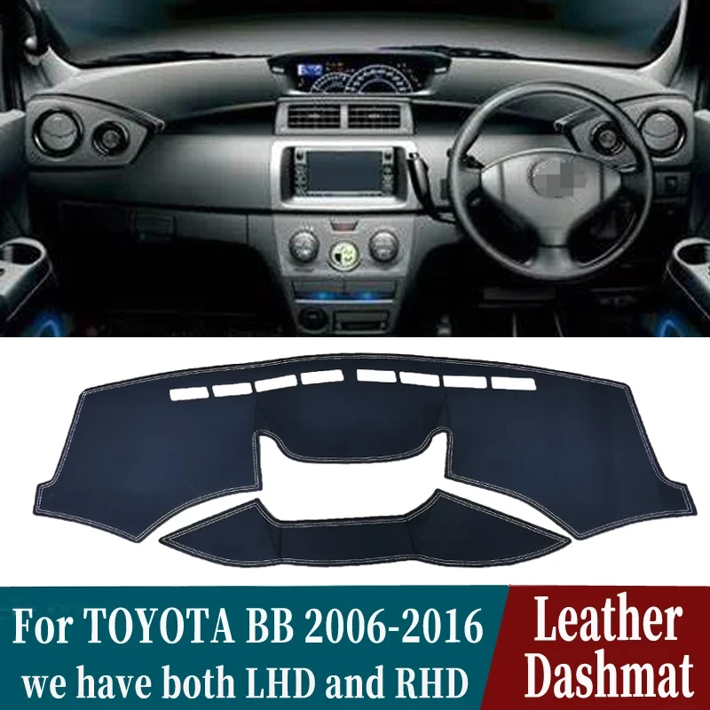 

Коврик для приборной панели из искусственной кожи, коврик для автомобиля, аксессуары для стайлинга для TOYOTA BBDAIHATSU COO MATERIA SUBARU DEX 2006-2016