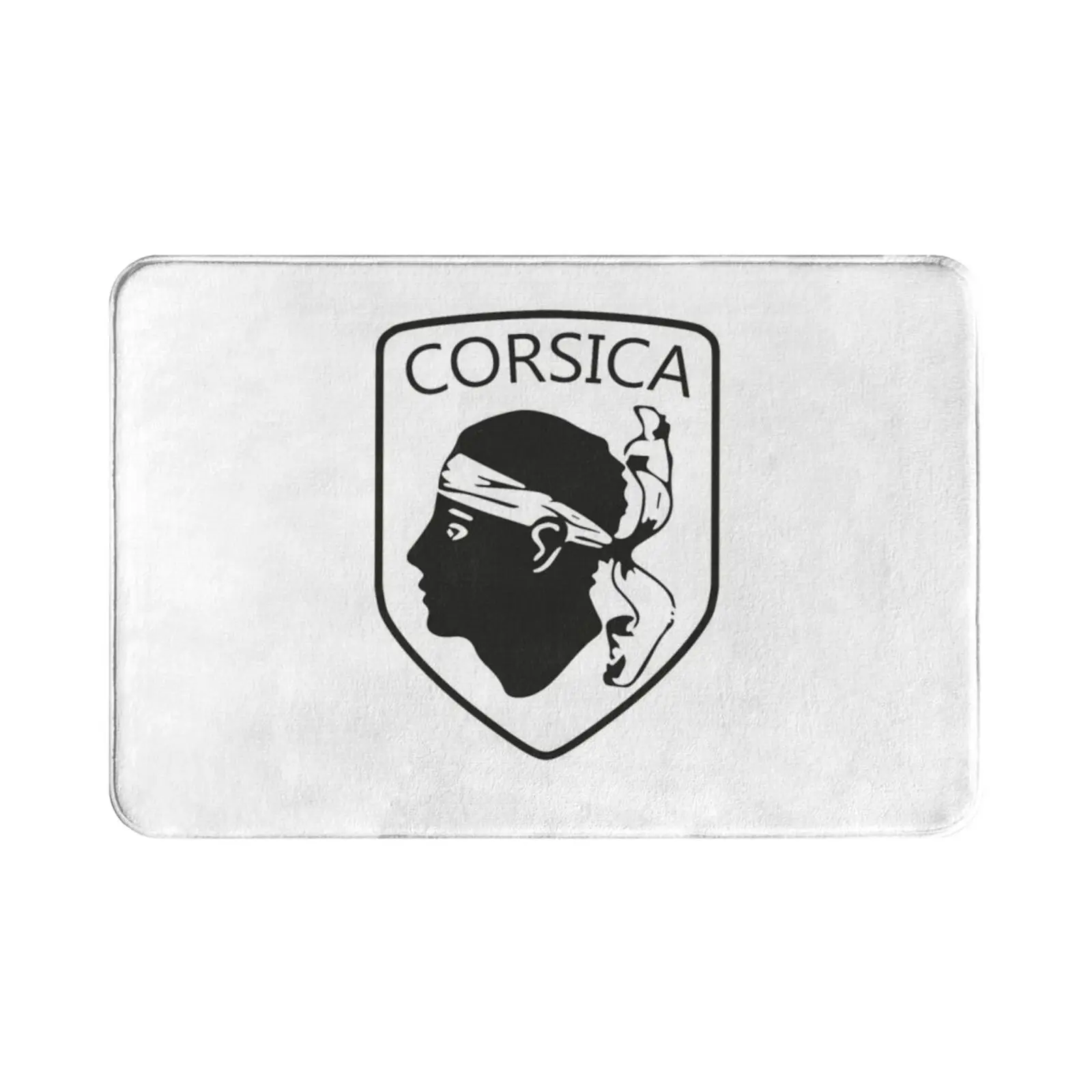 Corsica Corse Flag Head France Carpet Mat Rug Cushion Soft Island Head Corsica Corsican France Corse French Flag