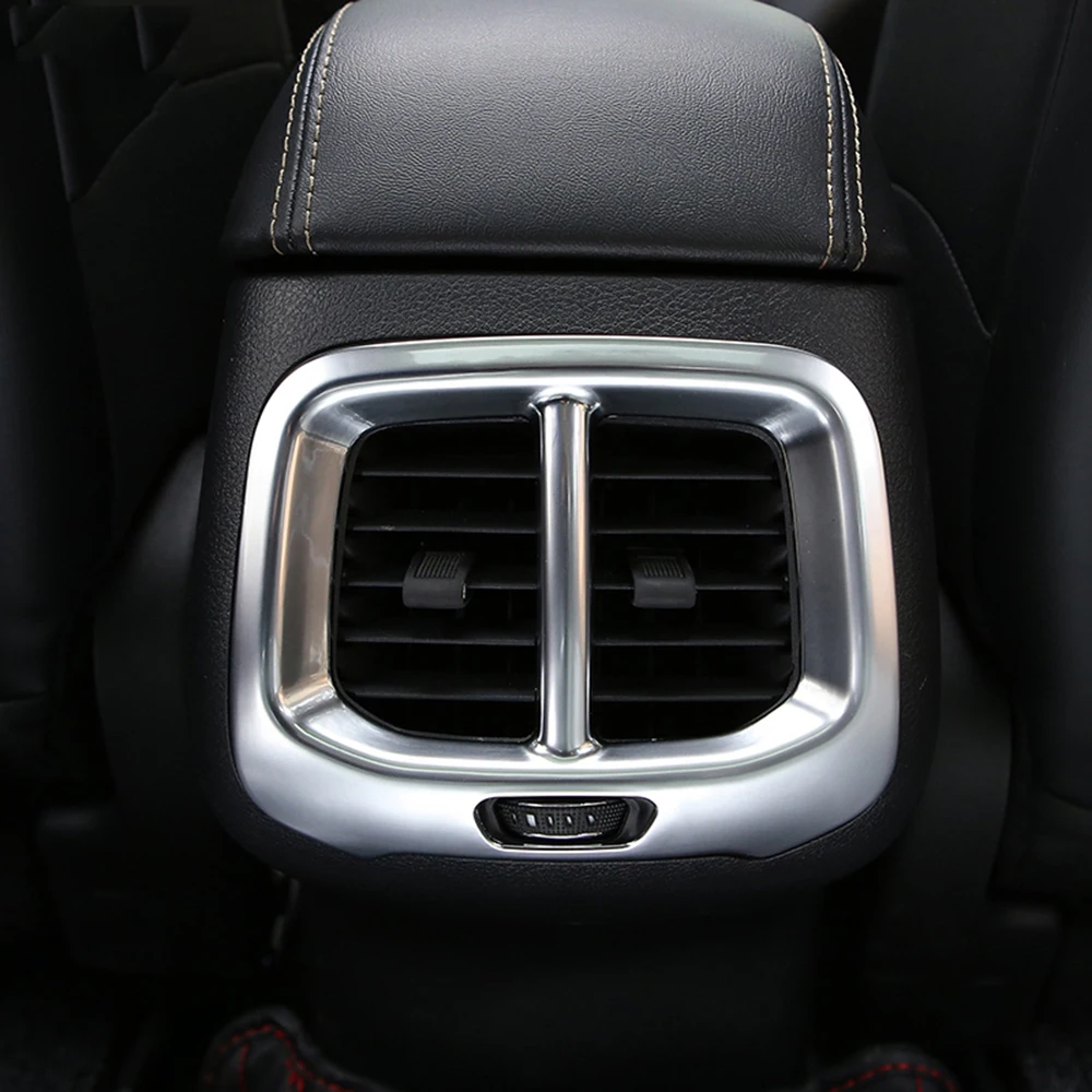 Chrome Armrest Air Conditioning Outlet Vent Cover Trim For Jeep Cherokee KL 2014-2021 Accessories Interior Molding