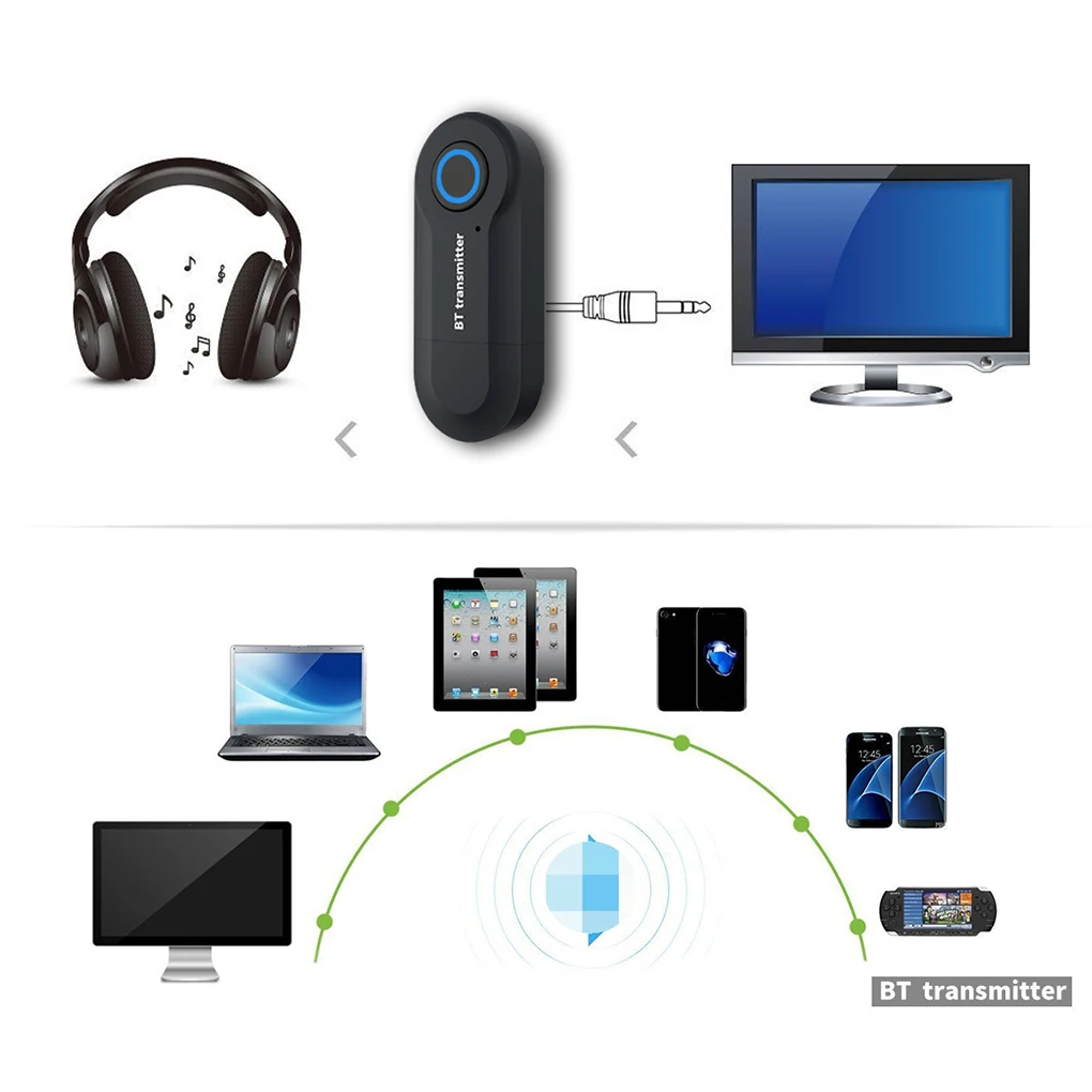 New Mini USB Bluetooth Audio Transmitter TV Computer Laptop 3.5mm Wireless Stereo Audio Adapter Transmitting Device