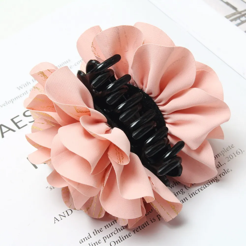 Flower Hair Claw Clips for Women Girls Crab Hair Clip for Hair Hairpin Barrette Plastic Hair Clamps Headwear Hair Accessories