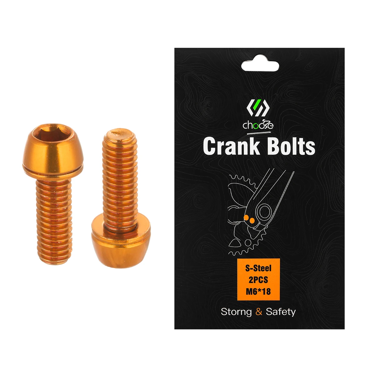 Chooee Bicycle Crank Bolts M6*18mm Screw For SHIMANO SRAM IXF Bike Crankset Arm Bolt 2pcs Cycling Accessories Part