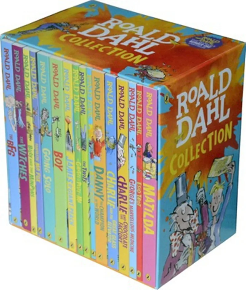 

16 Books/set Roald Dahl Collection Children's Literature English Picture Novel Story Book Set Early Educaction Reading for Kids