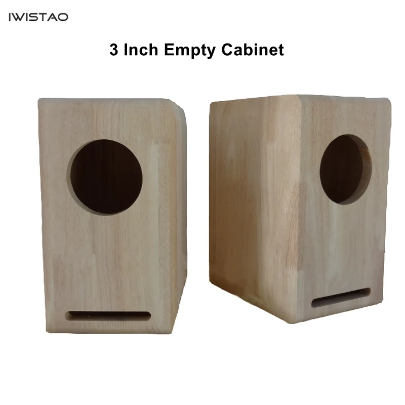 

IWISTAO HIFI 3 Inch Full Range Speaker Empty Cabinet 2.1L 1 Pair Finished Wood Labyrinth Structure Blank for Tube Amp