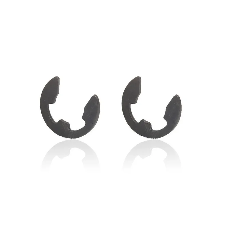 Arandela de anillo de retención para sujetador de eje, abrazadera E de acero negro, M1.2, M1.5, M2, M2.5, M3, M3.5, M4, M5, M6, M7, M8, M9, M10, M12, 100 Uds.