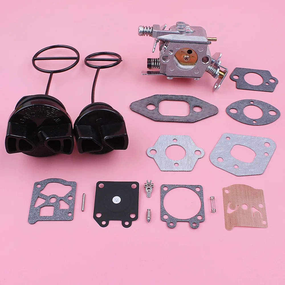Imagem -02 - Carburador Carb Gasket Repair Kit para Partner 350 351 370 Tampa do Tanque de Óleo Combustível Chainsaw Reposição Ferramenta Parte