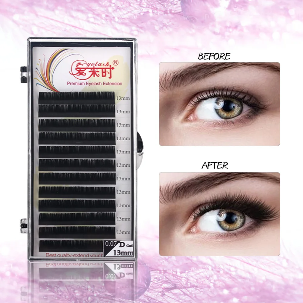 

All Sizes Individual Eyelash Extension Classical Russian Volume Eyelash Extension Maquiagem Cilio B/C/CC/D Eyelash Free Shipping