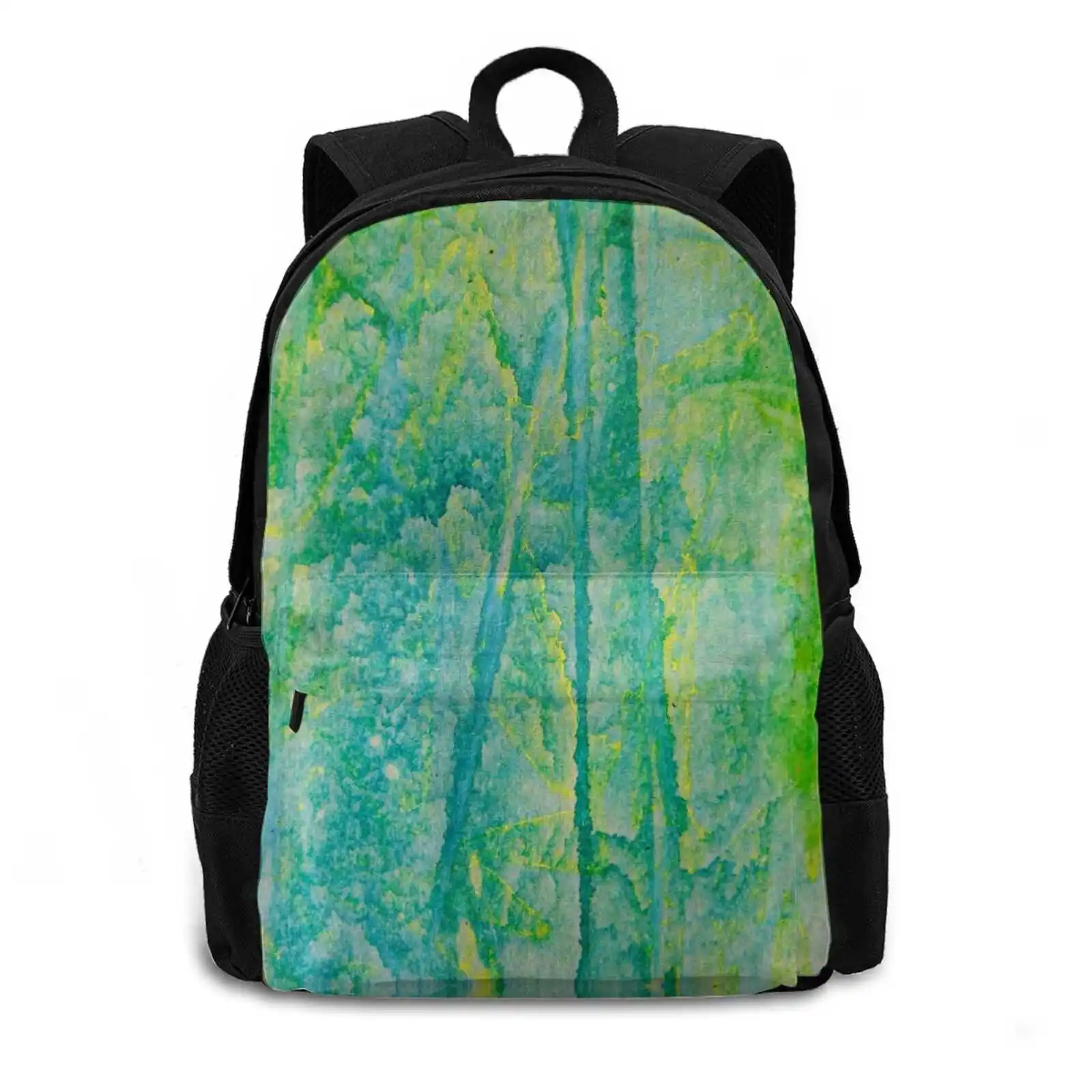 Rainforest Dawn Hot Sale Schoolbag Backpack Fashion Bags Yellow Green Rainforest Nature Outdoors Dawn Beautiful Backdrop