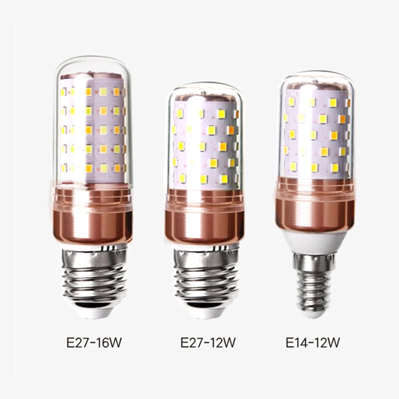 

E27 E14 LED Corn lamp High power 12W 16W SMD2835 LED Candle Light Bulb LED Light For Chandelier Home Decor pendant lights