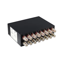 Two-channel power amplifier switch 2 pairs of speaker switcher / power amplifier switcher / tube protection 2 in 2 out