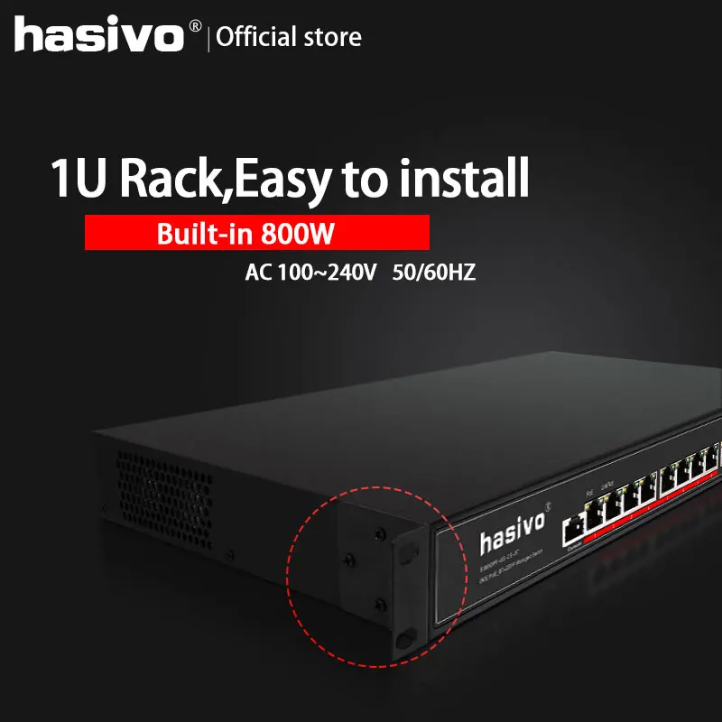 Interruptor gestionado de alta potencia, conmutador con 4 puertos Gigabit PoE de 90W, 4x30W, adecuado para cámaras y dispositivos de alta potencia