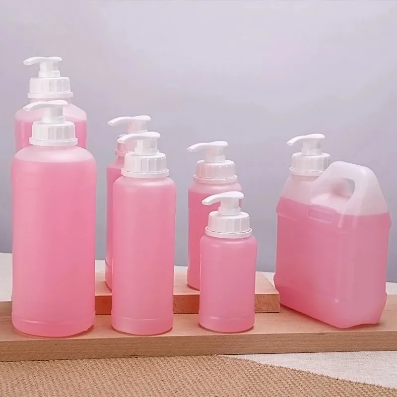 UMETASS empty plastic pump bottle for Bathroom Shampoo conditioner Dispenser HDPE container 250ML 500ML 1000ML