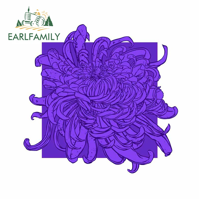 EARLFAMILY 13cm x 12.8cm For Pantone Ultra Violet Car Sticker Bumper Decal Auto Surfboard Occlusion Scratch Creative Car Styling