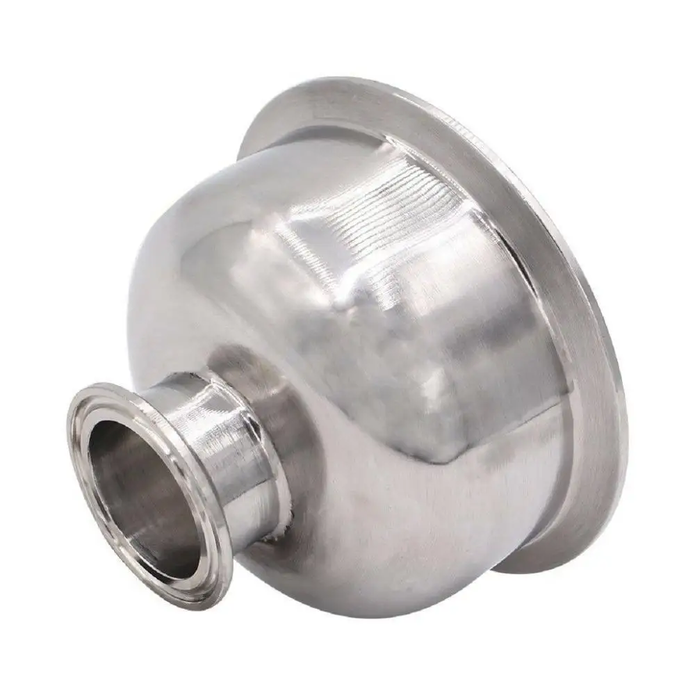 1 Buah 1.5 "Ke 4" 304SS Hemispherical Tri-clamp Bowl Reducer Saniter Pipa Fitting