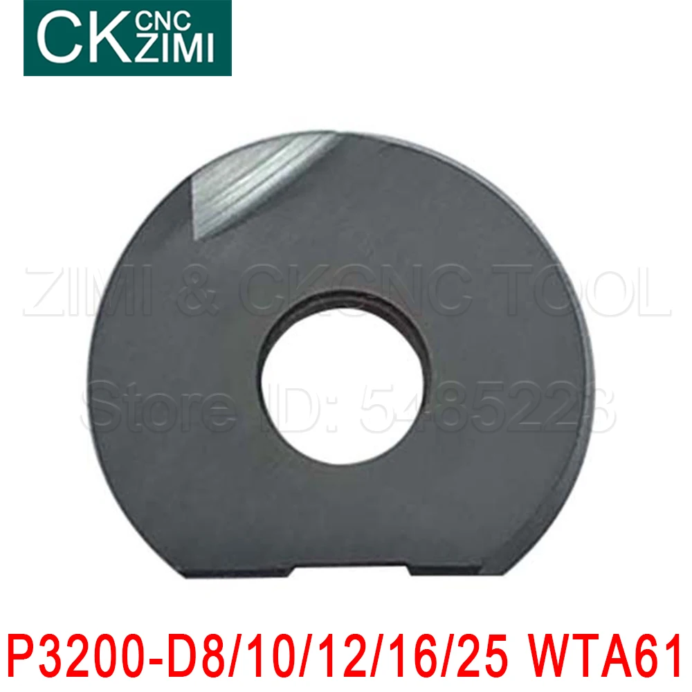 P3200 D8 D10 D12 D16 D20 D25 WTA61 มิลลิ่งแทรกคาร์ไบด์แทรกเครื่องมือ CNC สำเนากลึงแทรกสำหรับ T2139 Face end Mill Holder
