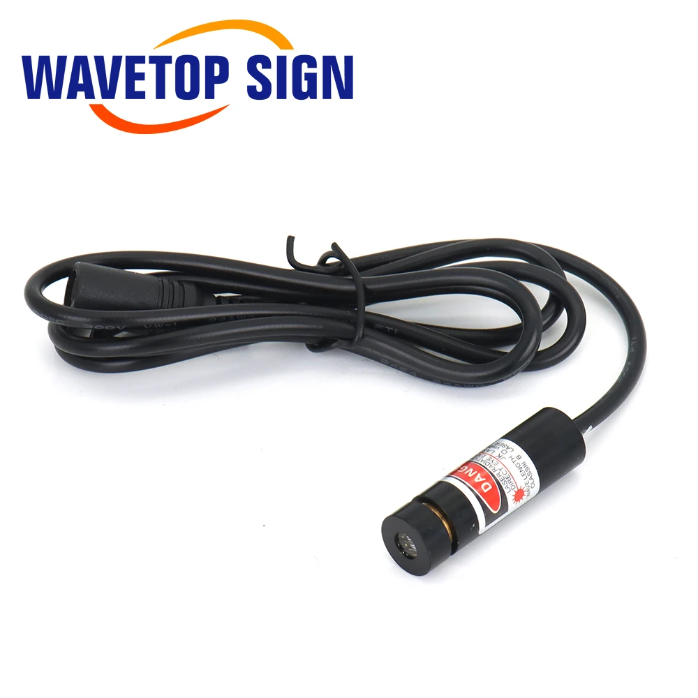 Wavtopsign-Línea de palabras, luces de posicionamiento Rojas, 12x36mm, 12x40mm, para máquina de marcado