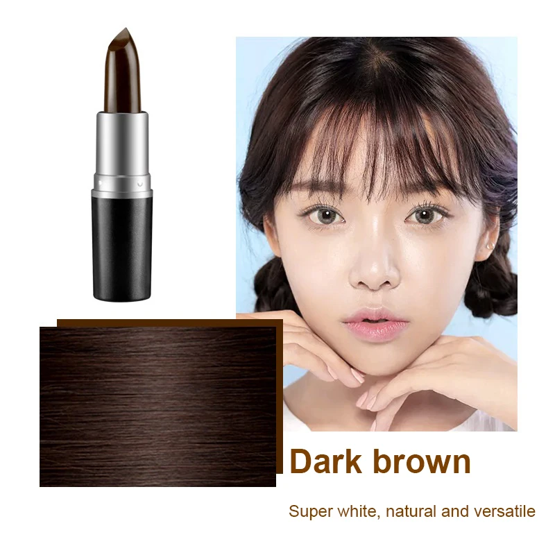 One-Time Hair Dye Coloring Gray Root Scalp Coverage Hair Line Color Modify Cream Stick Temporary Cover Up White Hair Tools TSLM1