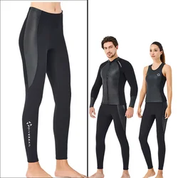 Men Women's Neoprene Long Leggings, Shorts Bottoms for Surfing, Kayaking, Swimming, Diving,  Wetsuit Pants, 1.5mm, 2mm, 3mm