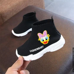 Children Duck Spring Autumn Mickey Mouse Children Casual Shoes Kids LED Sneakers Girls Baby Boys Sport Shoes Sneakers