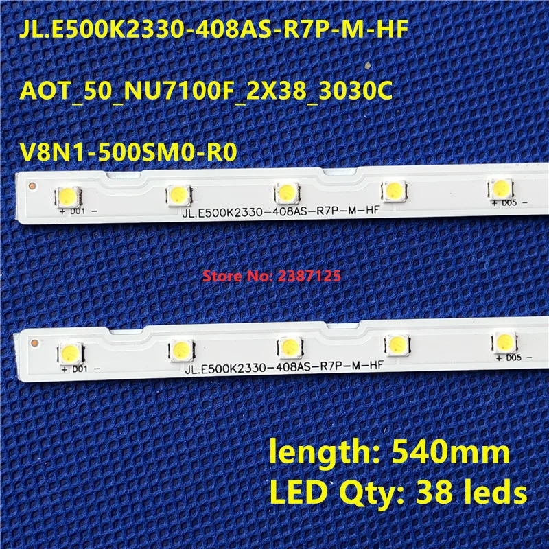 Imagem -05 - Tira de Retroiluminação Led Ua50nu7500 Ua50nu7800 Ua50ru7080 Ua50ru7100 Ua50ru7200 Ua50ru7300 Ua50ru7400