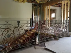 Hench china Indoor outdoor Wrought Iron balcony  Iron Balustrades hot sale