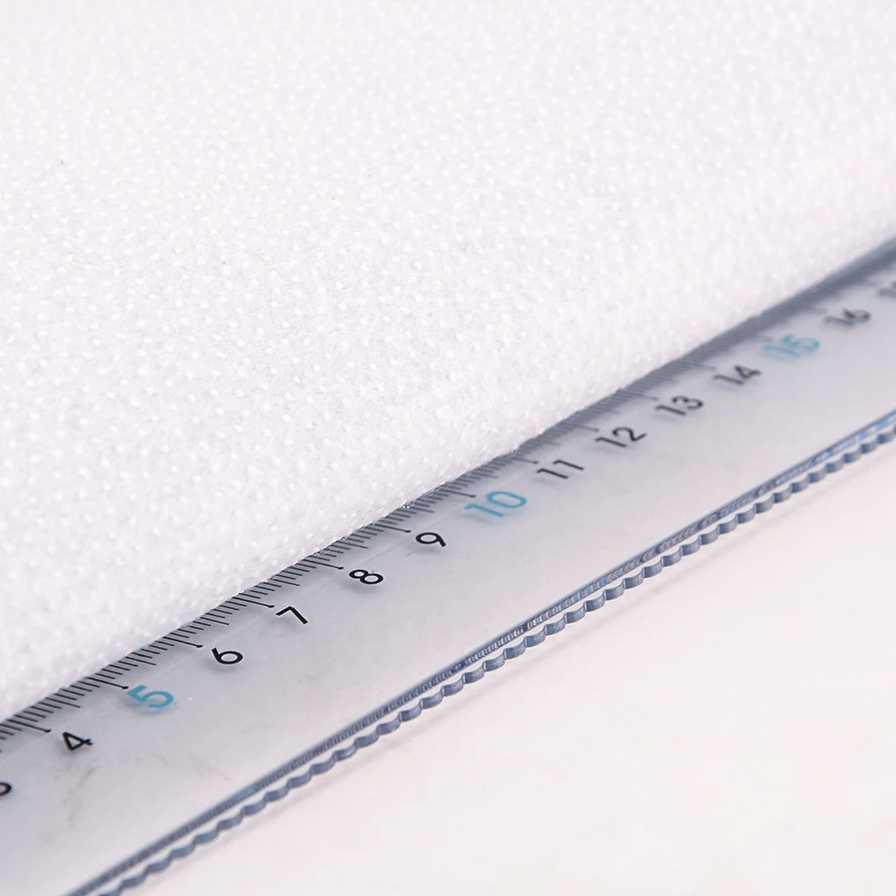 Teramila Lnterfacing Stoff 180 g selbstklebender Baumwollschlag, Creme, perfekt für Geldbörsen, Bastel-DIY-Projekte, 2 Meter/Lot – Detail 1