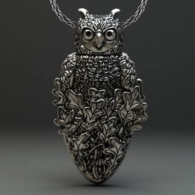 Fashionable Income Exquisite Owl Necklace The Lord of the Night King   Sky  Pendant High Quality  Gift Girls