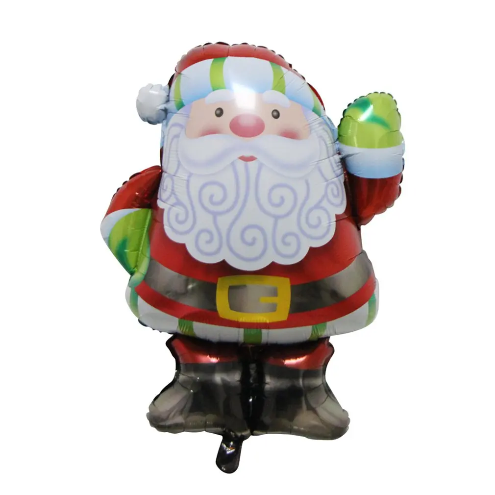 Aluminum Foil Christmas Balloons Xmas Tree Walking Stick Christmas Santa Snowman Kids Party Decoration Navidad Balloons Supplies