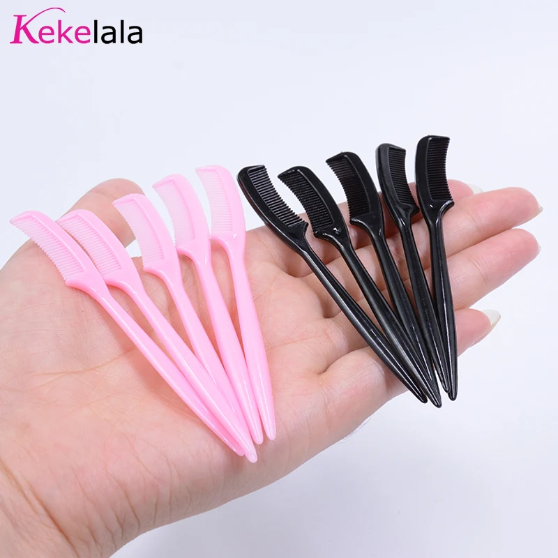 Kekelala 10PCS ขายส่ง Mini Eyelashes หวีขนาดเล็กน่ารักแปรงคิ้ว Eyelash Extension Applicators ตุ๊กตามาสคาร่าแปรง