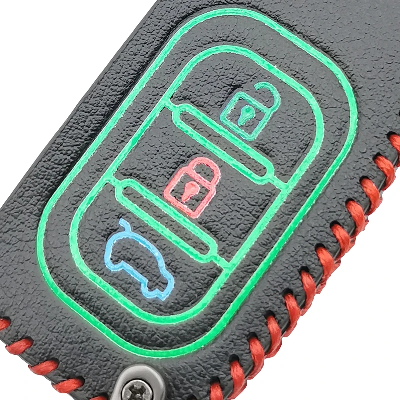 Second Generation Luminous Leather Car key Case For LADA Largus Kalina Granta Vesta X-Ray Remote X-ray Key Fob Cover Protect Set