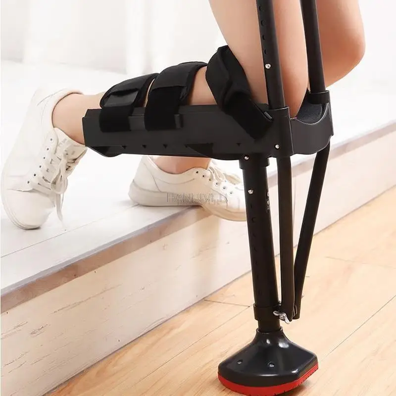 Sprained ankle fracture leg ankle hurt antiskid stick one leg extension step help walking auxiliary