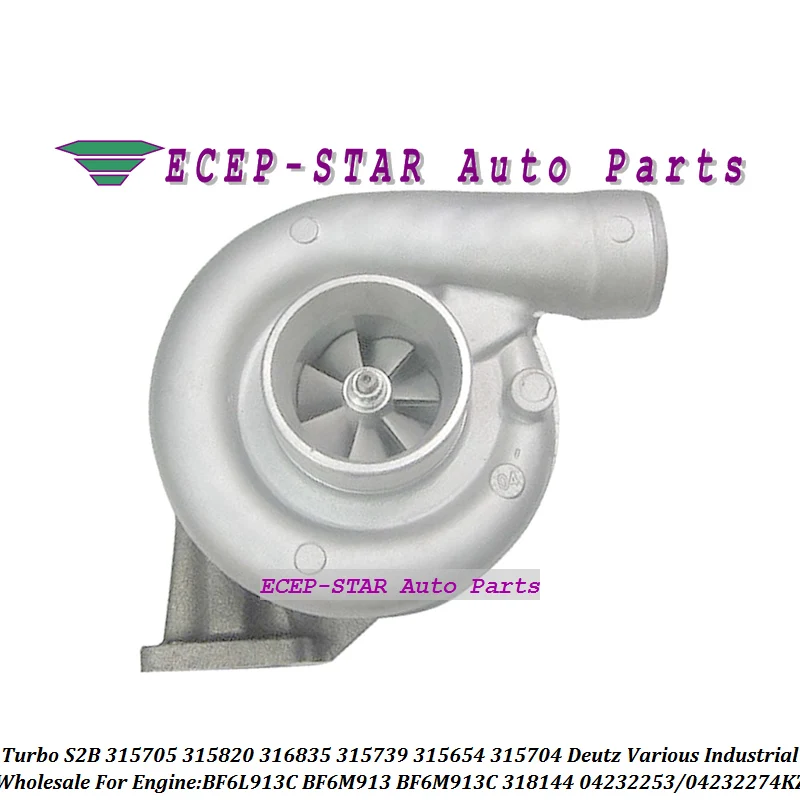 Turbo S2B 315705 315820 316835 315739 315654 315704 318144 04232253KZ 04232274KZ For Deutz Various Industrial BF6L913C BF6M913