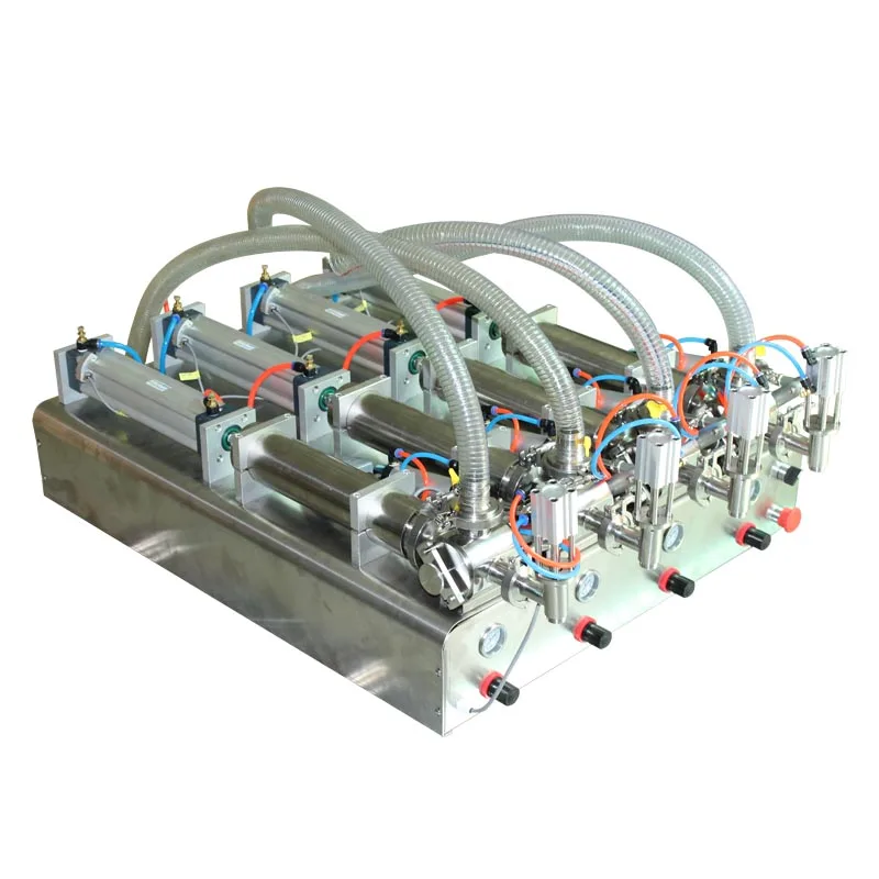 4-Nozzle Filling Machine SHENLIN Piston Filler Paste Racking Machine Liquid stuff Bottling equipment SS304 Food filler