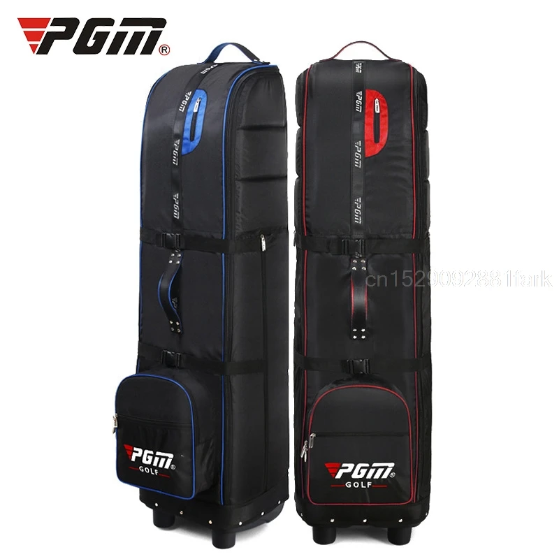 PGM Merek Foldable Golf Penerbangan Tas Tebal Tas Golf dengan Roda Air Tas Empuk Pesawat Perjalanan Menebal Paket Cover