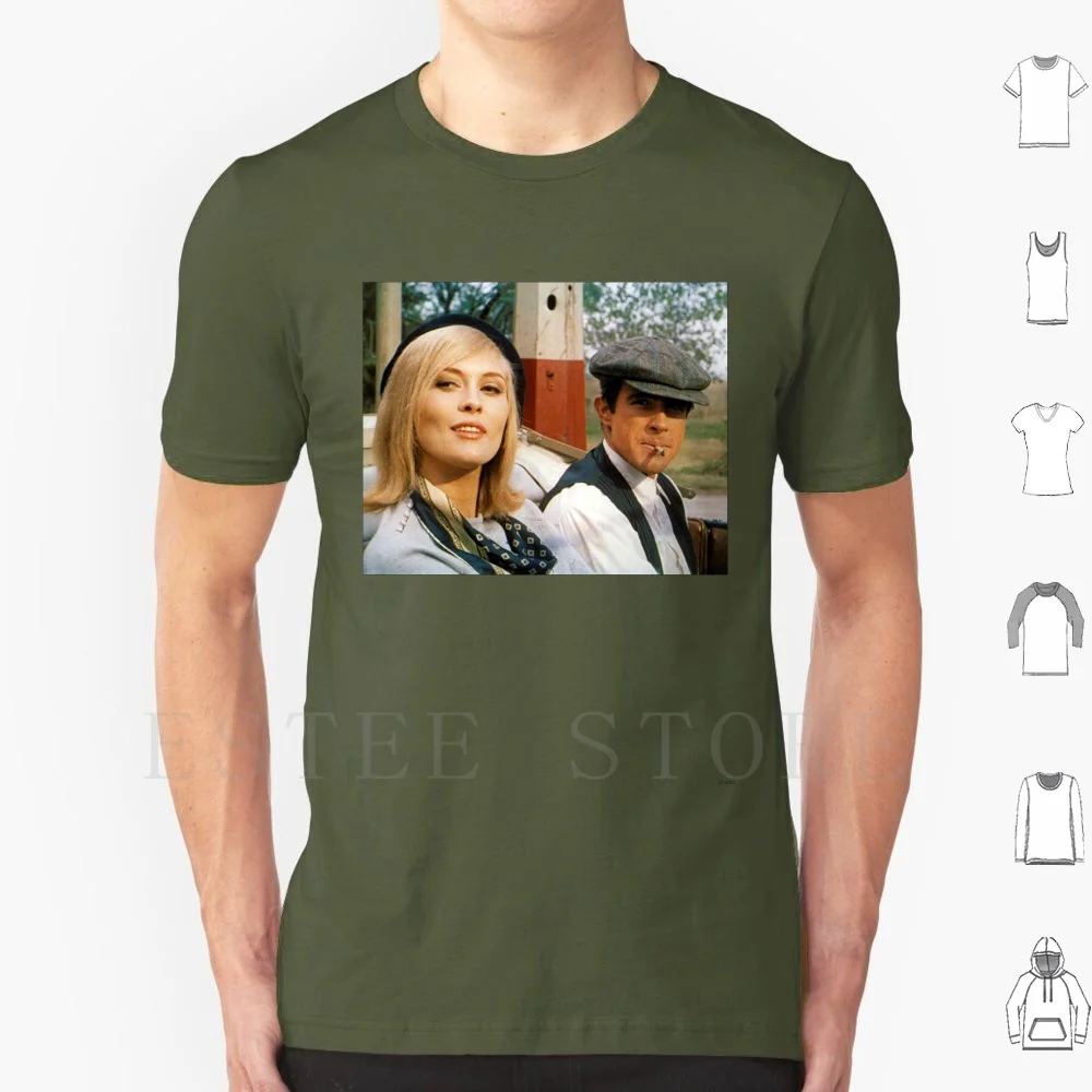 Bonnie And Clyde T Shirt Print Cotton Bonnie And Clyde Warren Beatty Faye Dunaway Arthur Penn 60s Vintage Film Movie Cinema