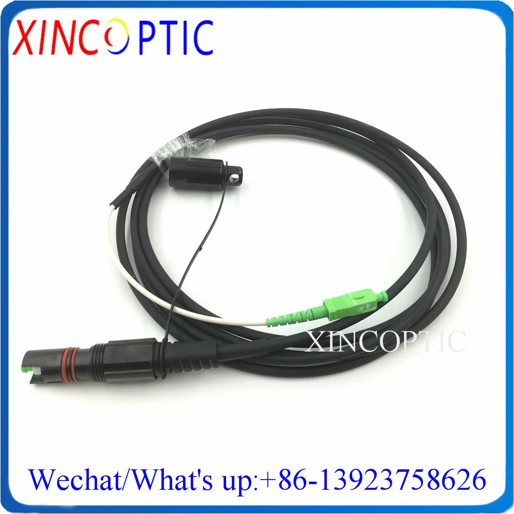 

10Pcs 1M IP67 Waterproof Corning HUAWEI Mini SC/APC 1Mts 5.0mm Black Cable to SCAPC OptiTap Fiber Optic Connector Patch Cord