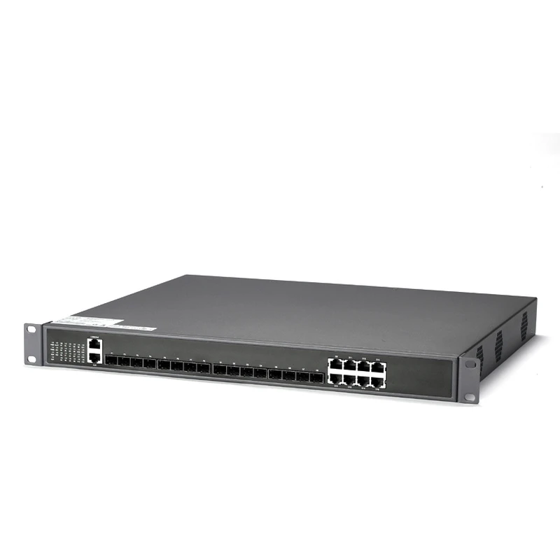 8 PON 8SFP 1.25G GPON PORT GPON OLT مع نسبة تقسيم 1:128 بحد أقصى 8 منفذ PON 1000BASE-C +/C ++ GPON(2.5G)+ 1.25G GPON OLT لـ FTTH