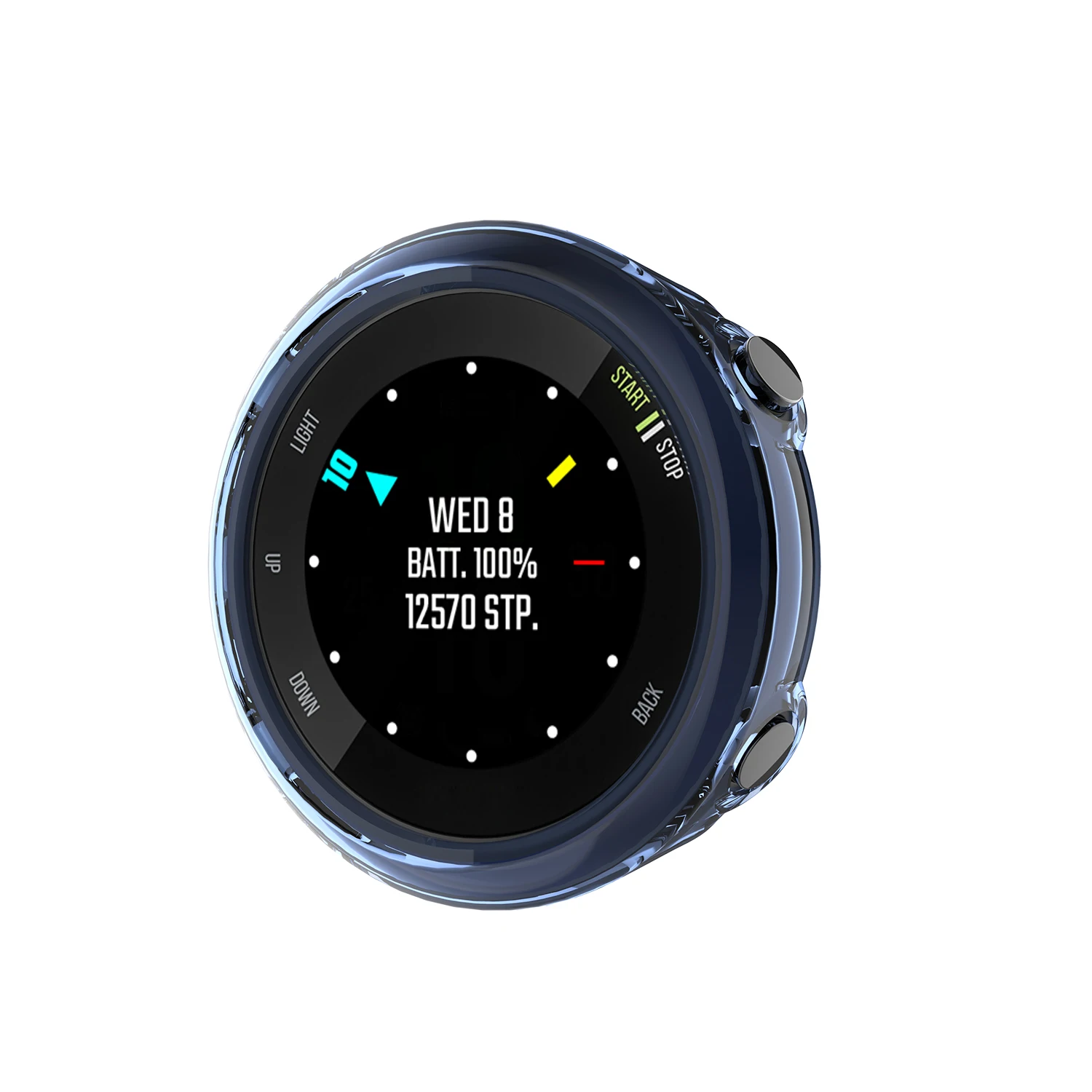 Capa de silicone para garmin forerunner 45 smartwatch tpu protetor quadro escudo para garmin forerunner 45 pulseira acessórios