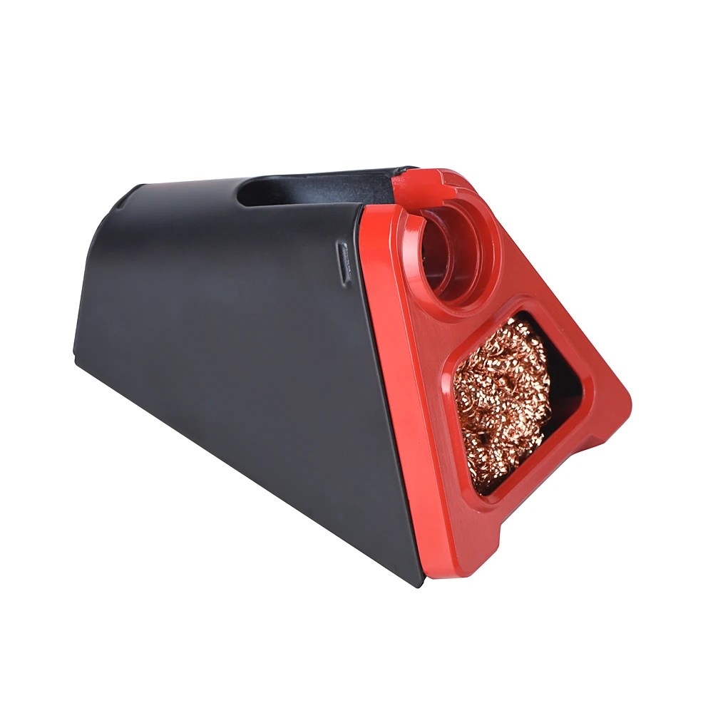 JCD 820 Aluminum Alloy Electric Soldering Iron Stand Holder with Welding Cleaning Copper Ball High Temperature Safety