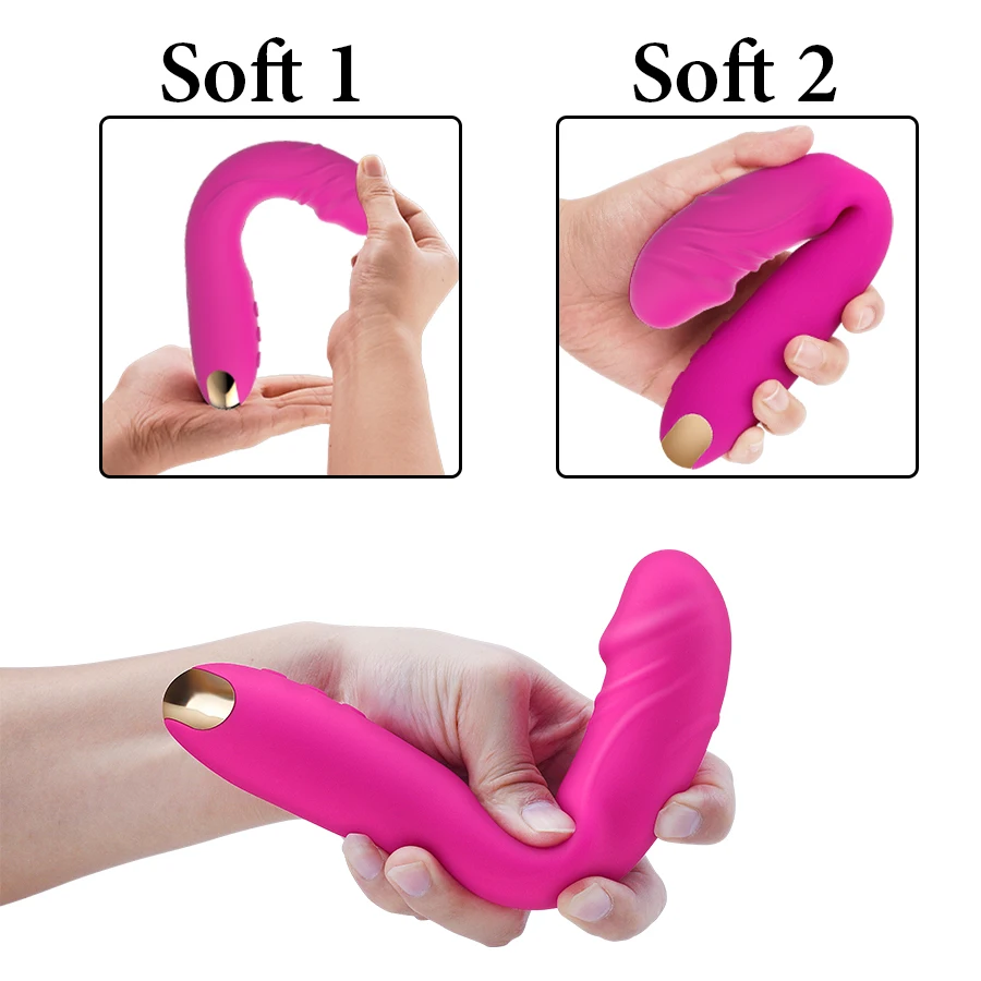 FLXUR-consolador alargado vibrador para mujer, masajeador de clítoris Vagina, juguetes eróticos, sensación de piel suave, productos sexuales para