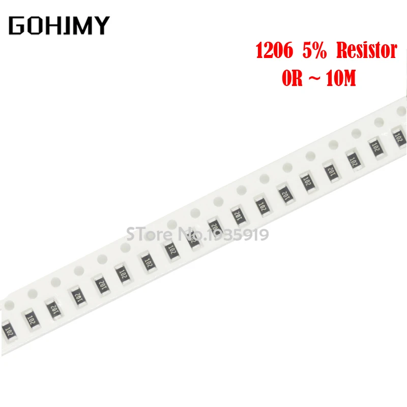 100PCS 1206 Smd Res… - image