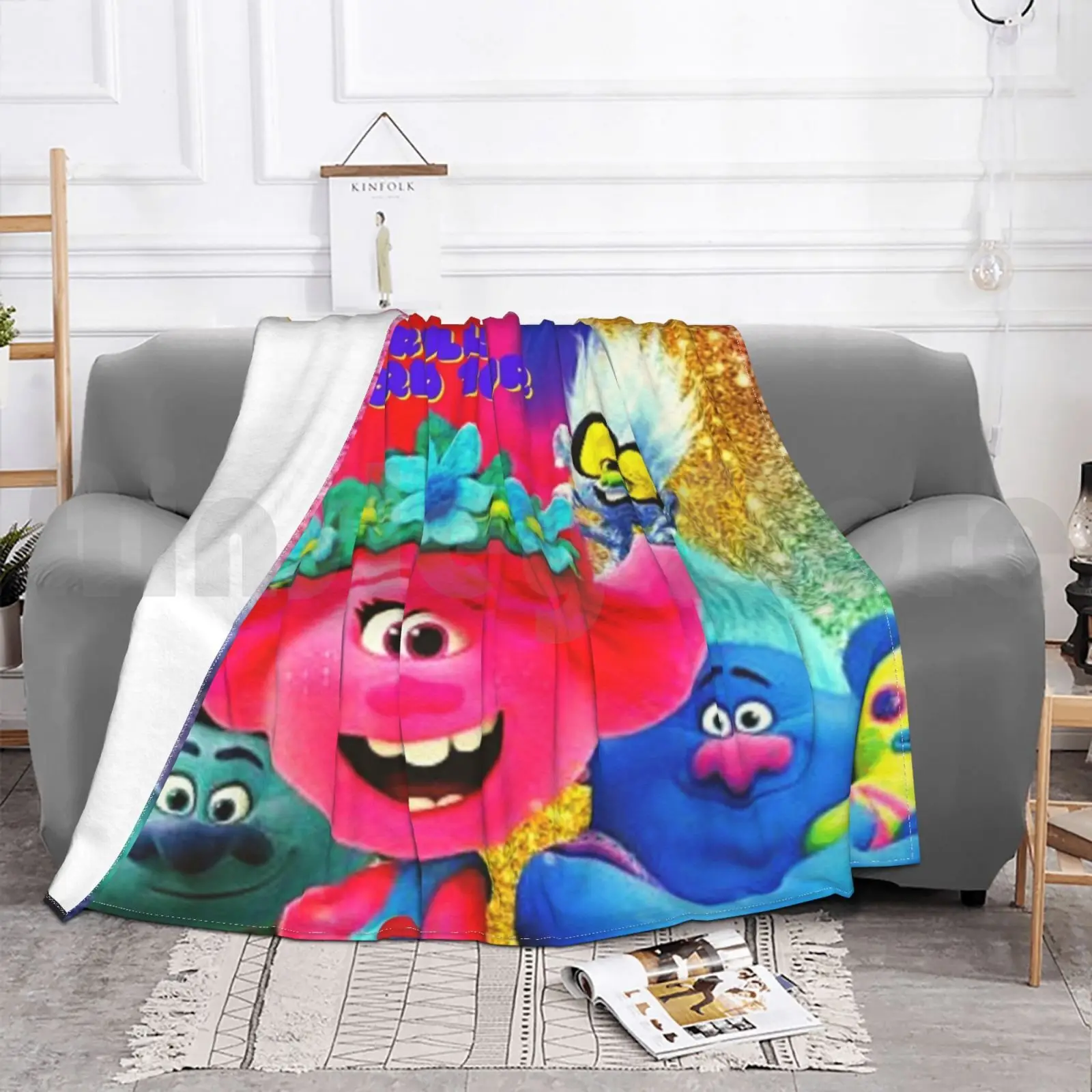 Poppy Quotes Trolls World Tour Blanket Fashion Custom Trolls Poppy Quotes Trolls Branch Quotes Your Eyes Happiness Isnt view 4