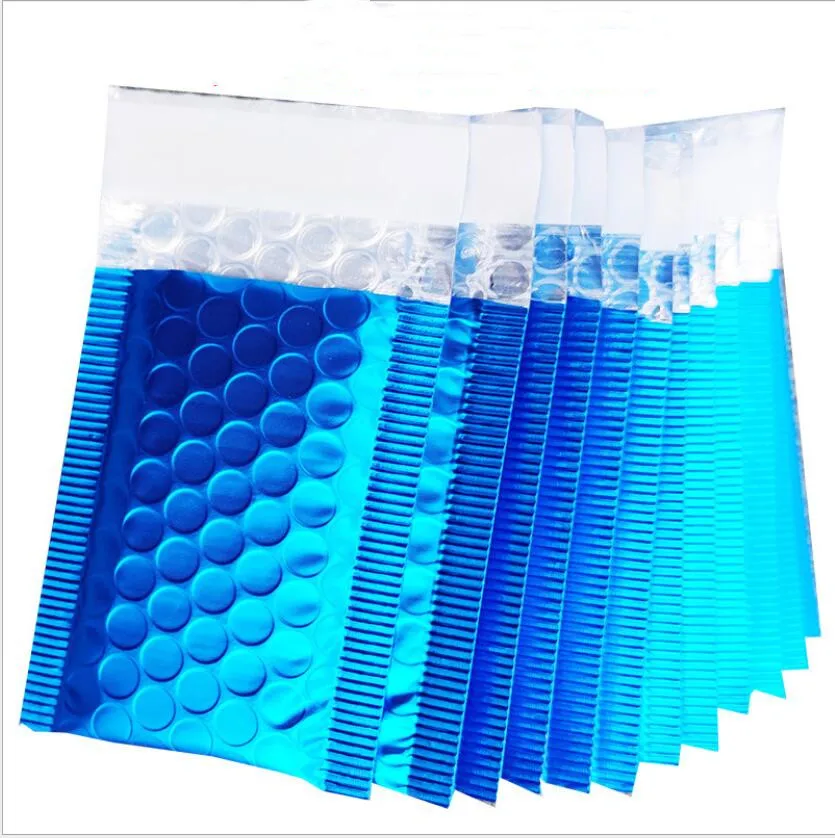 10Pcs Kleine Size Blauw Bubble Envelop Gealuminiseerd Folie Verzending Mailing Zak Voor Sieraden/Kleine Onderdelen/Elektronische Accessoires