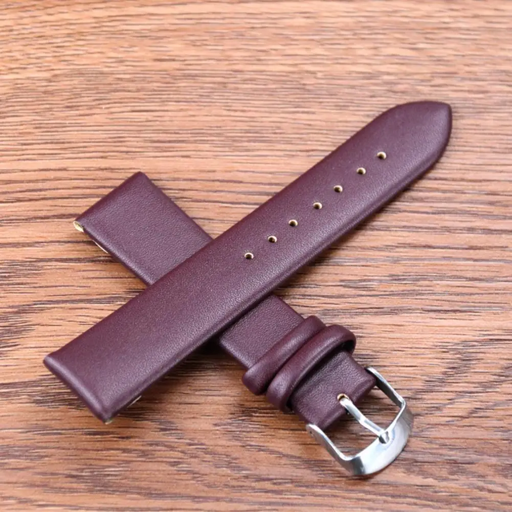 Smart Watch Band Waterproof Faux Leather 20mm/22mm Watchband Wrist Watch Strap for Watchmaker