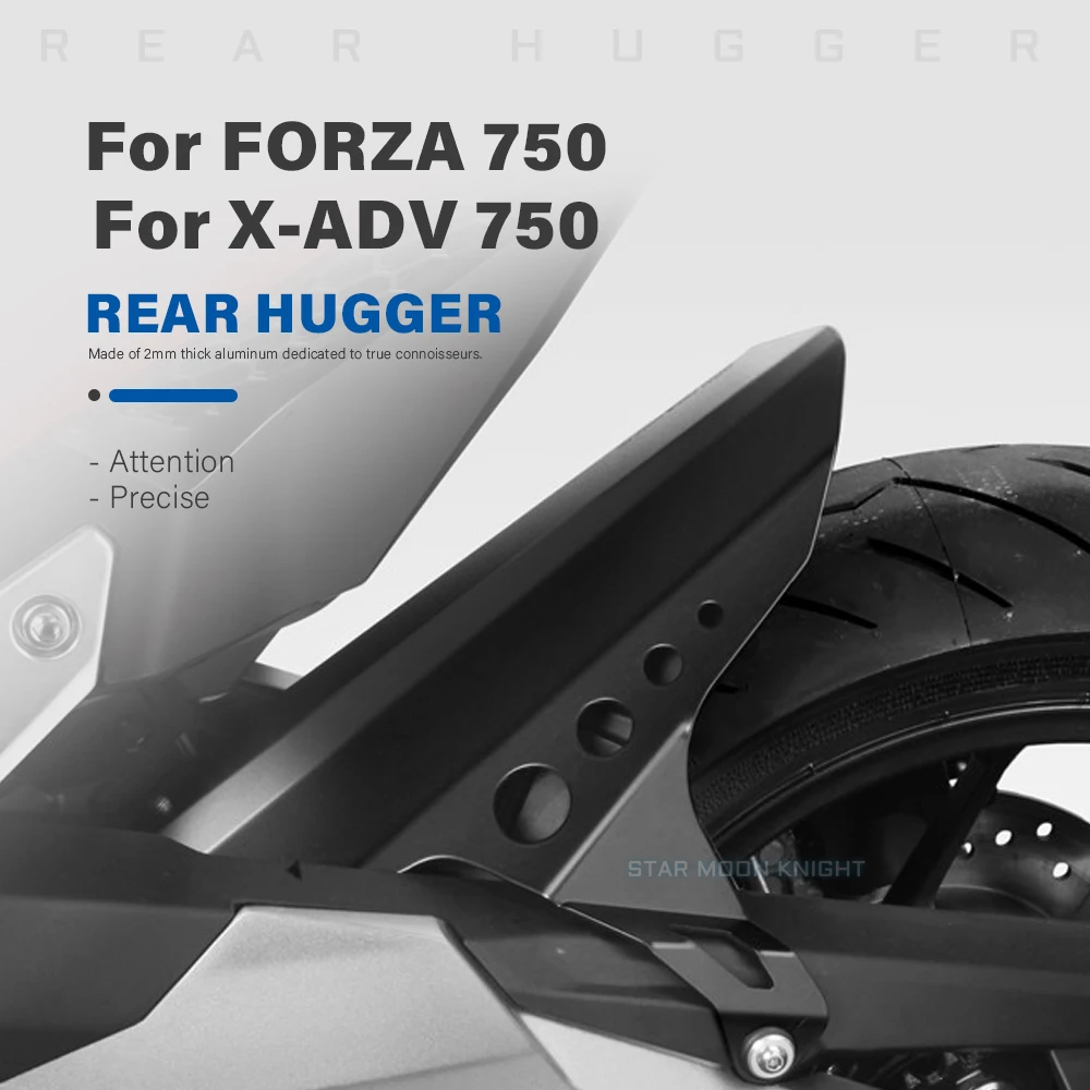 Motorcycle Aluminum Rear Hugger Mudguard Fender Rear Extender Extension Guard Fit For Honda X-ADV 750 XADV750 For FORZA 750