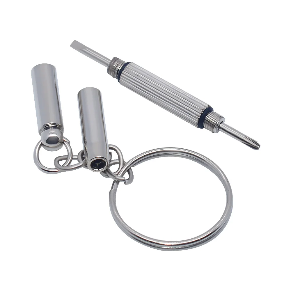 5-in-1 Mini Precision Repair Screwdriver Multifunctional Portable Optical/Eyeglasses/Sunglasses/Jewelry/Watches With Key Chain