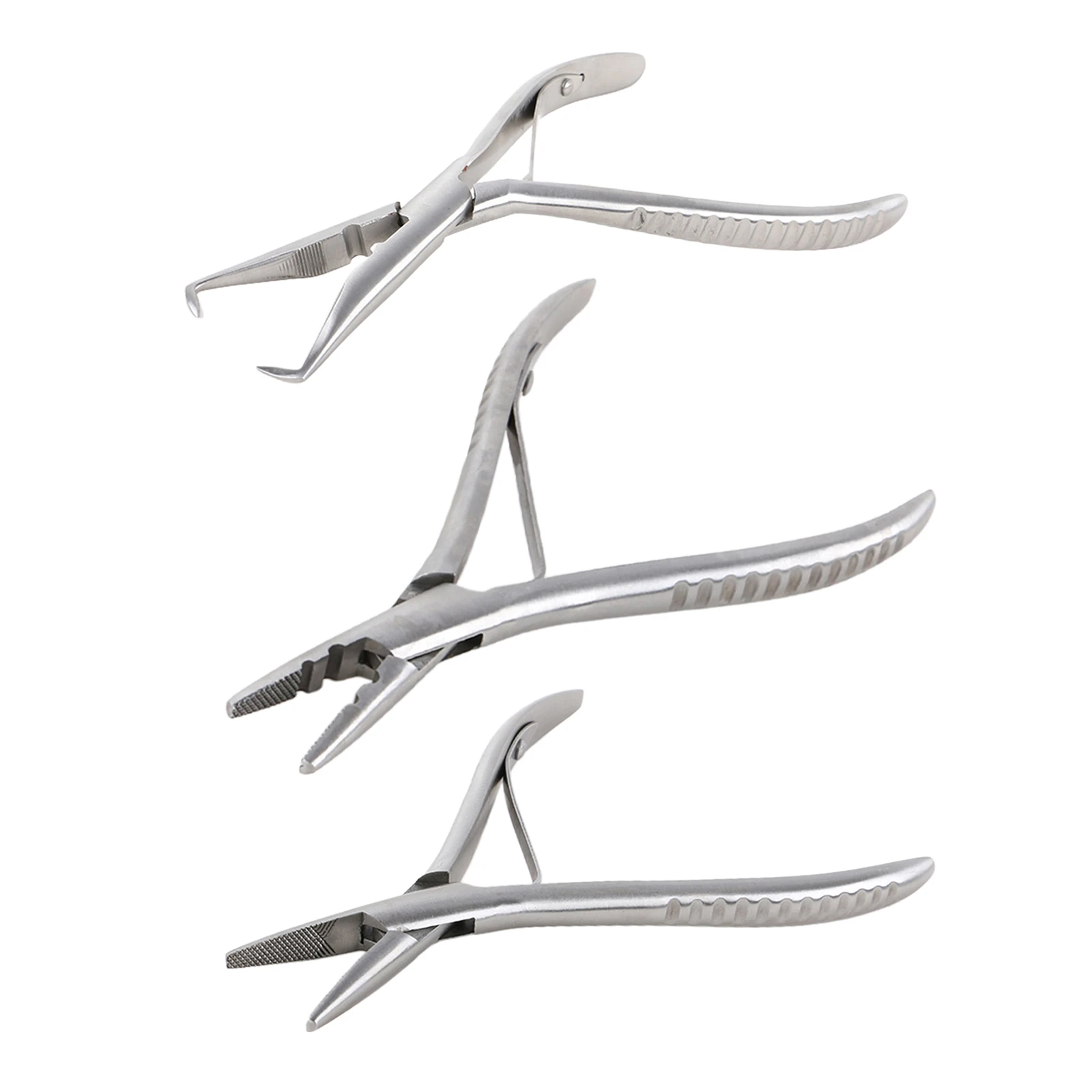 2 Holes Stainless Steel Hair Extension Pliers for Micro Nano Ring I tip Hair Opener Removal Tool