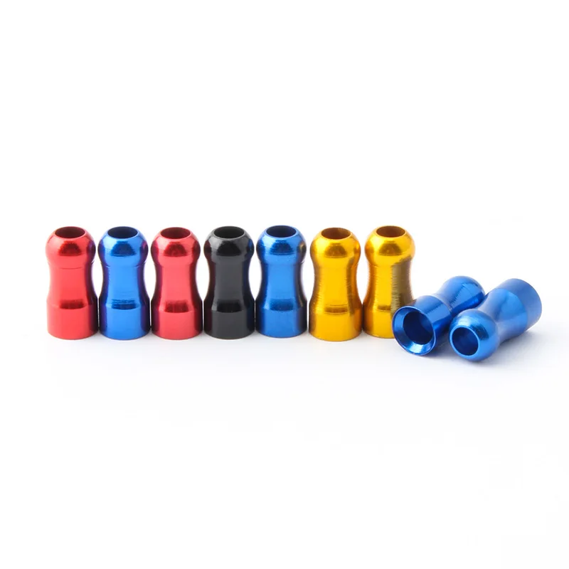 MUQZI 20pcs Bike Derailleur Shift Brake Fishbone Line Tube Cap Slub Catheter Aluminum Alloy Protection Shell Mountain Road Bicy