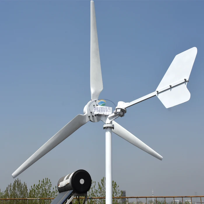 3000w Horizontal Wind Turbine Generator 48v 96v 120v 220v Axis Windmill Homeuse 3 Blades Wind Spinner